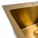 Кухонная мойка 50*50 PVD Gold Valeso Handmade (сифон круглый, 3,0/0,8) 45921 фото 4