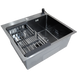Кухонна мийка Kraft HM 50х50 NANO BLACK PVD (3.0/1.0 мм) SМ480 фото 3