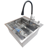 Комплект кухонной мойка Kraft KRF 5050 decor (3.0/1.0 мм) S3594 фото