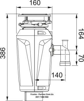Измельчитель пищевых отходов Franke Elite Slimline SLIM 75 362 фото