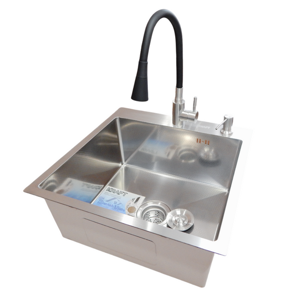 Комплект кухонной мойка Kraft KRF 5050 decor (3.0/1.0 мм) S3594 фото
