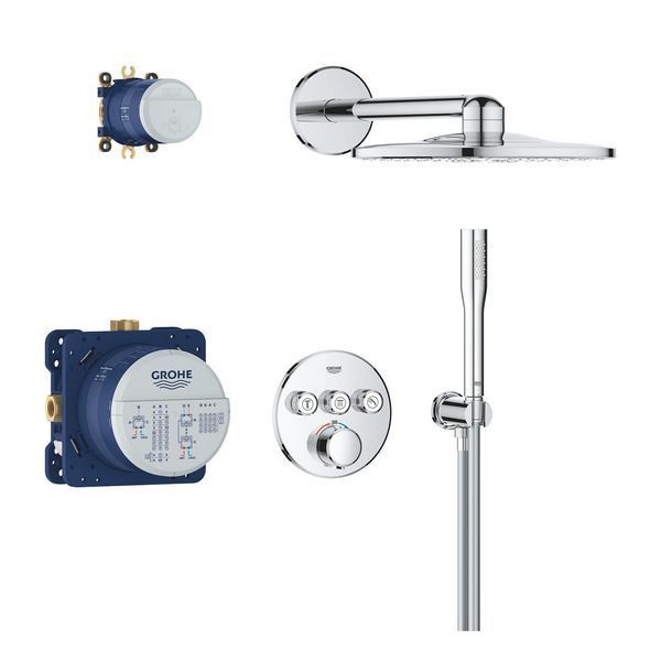 Душова система прихованого монтажу термостатична Grohe QuickFix Precision SmartControl 34874000 CV034568 фото