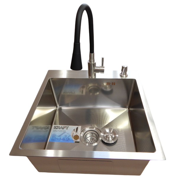 Комплект кухонной мойка Kraft KRF 5050 decor (3.0/1.0 мм) S3594 фото