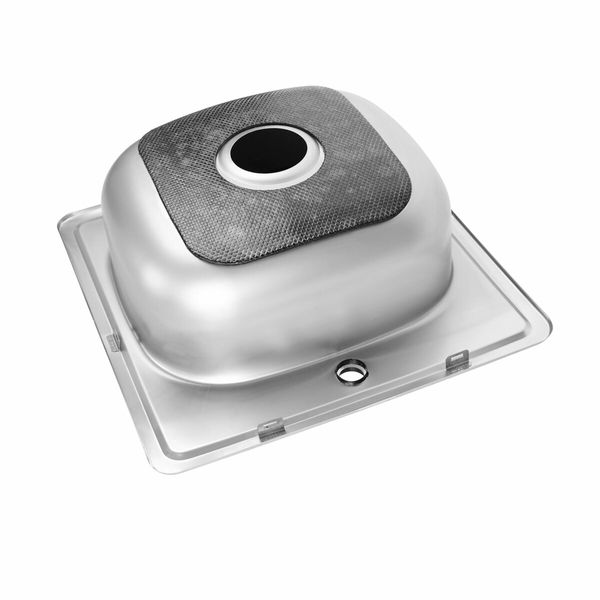 Кухонна мийка з нержавіючої сталі Platinum САТИН 4848 (0,6/170 мм) 11658 фото