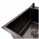 Комплект кухонної мийки CM 78*50 L чорна PVD VALESO Handmade (3,0/0,8) S4760 фото 4