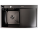 Комплект кухонної мийки CM 78*50 L чорна PVD VALESO Handmade (3,0/0,8) S4760 фото 2