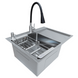 Комплект кухонной мойки Kraft Satin BRS 65х48 (3.0/1.0 мм) S3645 фото 4